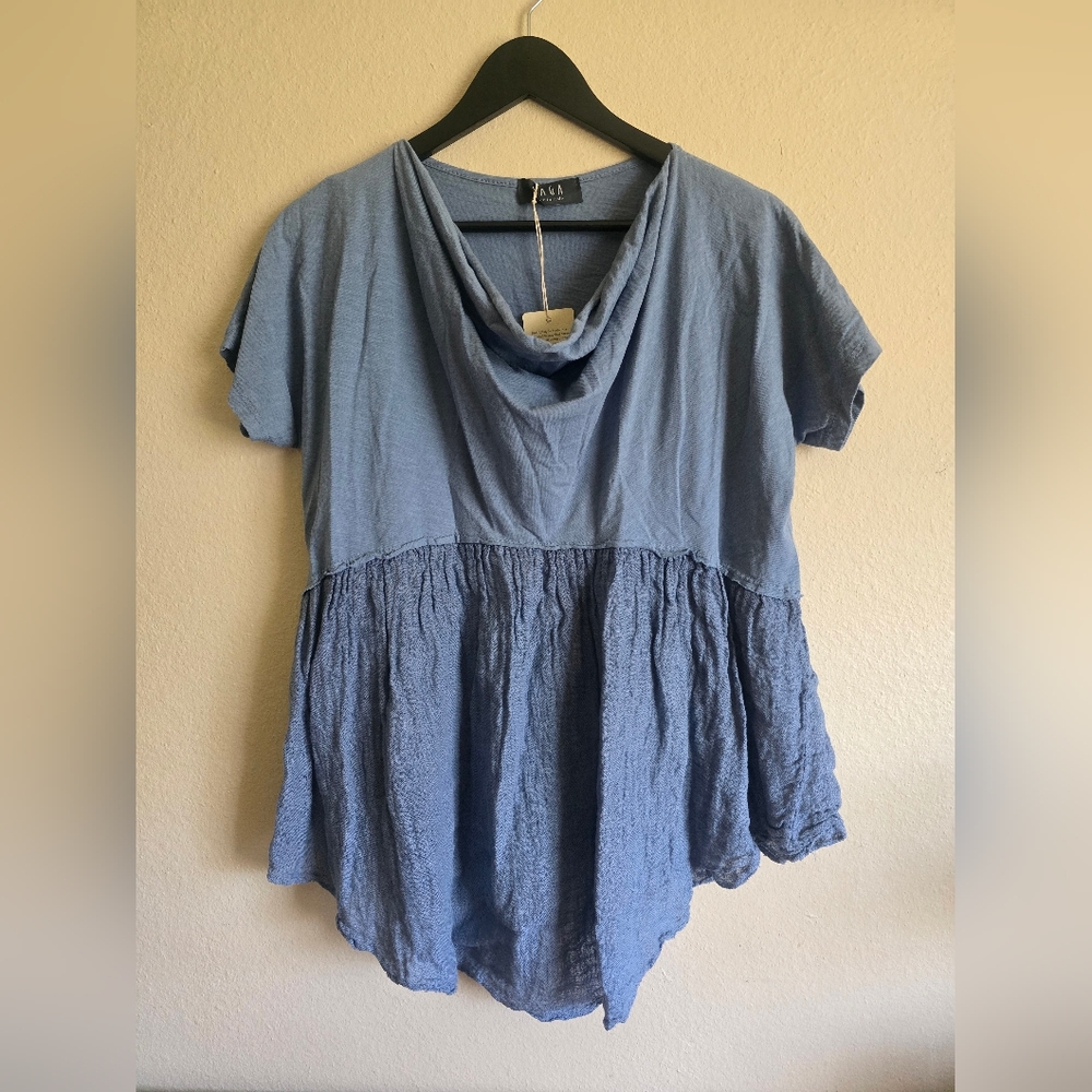 Saga Powder Blue Blouse